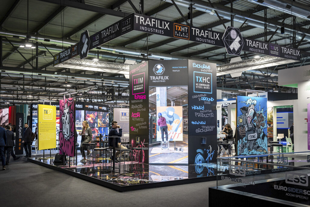 Trafilix Industries-Realizzazione-Stand-Made In Steel