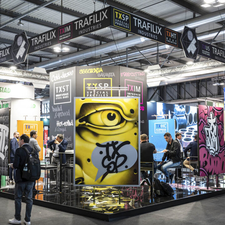 Trafilix Industries-Realizzazione-Stand-Made In Steel