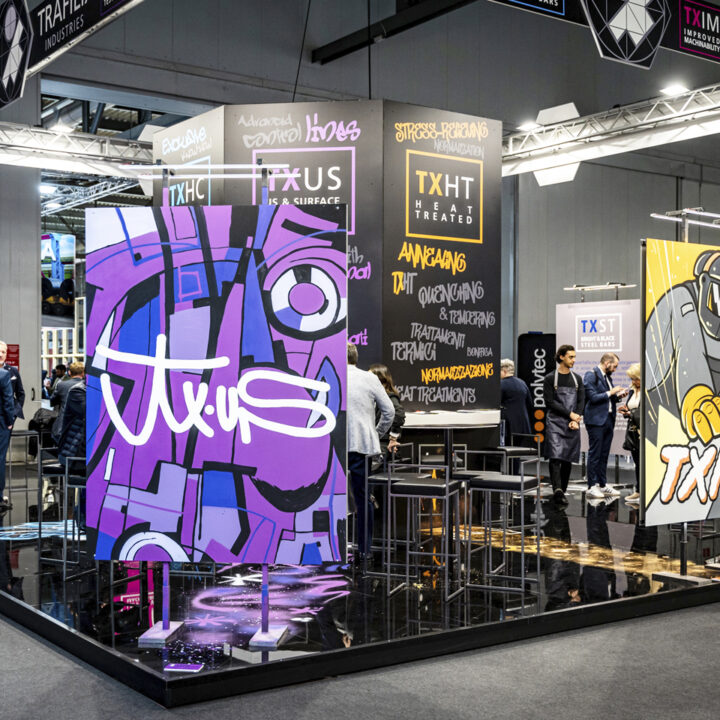 Trafilix Industries-Realizzazione-Stand-Made In Steel